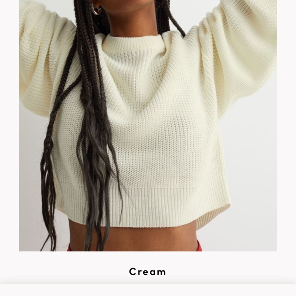 H&M Divided Cream Sweater